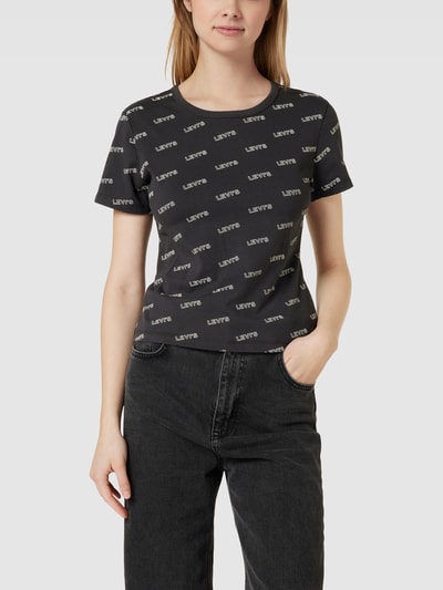 Levi's® T-Shirt mit Label-Print Modell 'RICKIE' Black 4