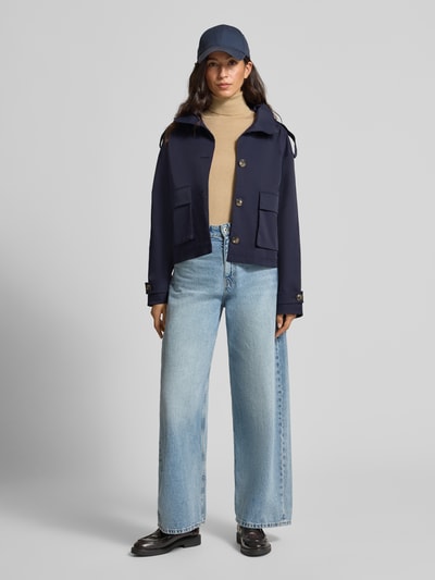 Christian Berg Woman Selection Jas met opstaande kraag Donkerblauw - 1