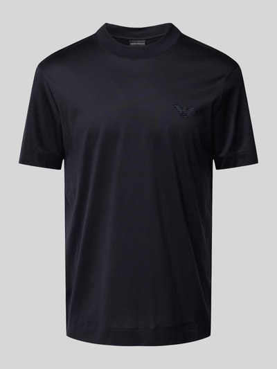 Emporio Armani T-Shirt mit Label-Print Marine 2