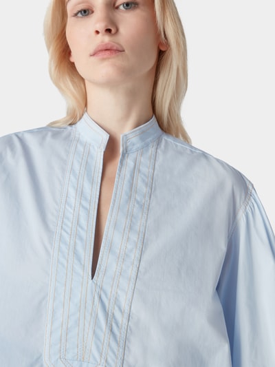 Tory Burch Bluse mit V-Ausschnitt Hellblau 3