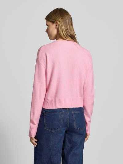 JJXX Regular Fit Strickjacke mit Woll-Anteil Modell 'NATALIE' Pink 5