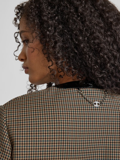 Rabanne Leinenjacke mit Rundhalsausschnitt Mud 3