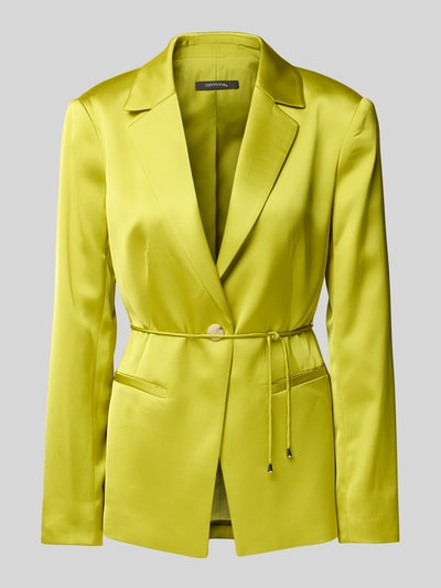 comma Blazer met strikceintuur Groen - 1