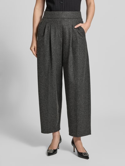 Raffaello Rossi Wide Leg Weite Hose mit Woll-Anteil Modell 'MAYLA 6/8' Dunkelgrau 4