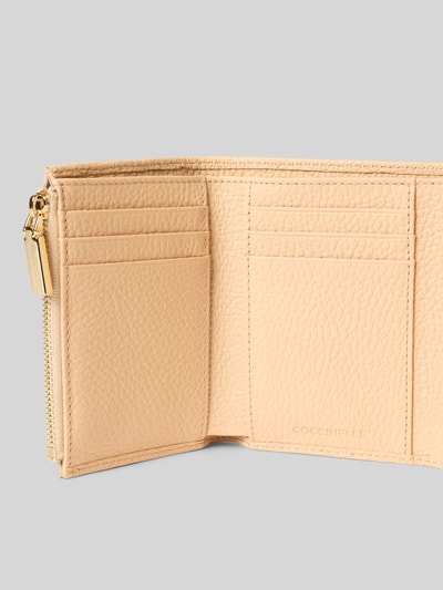 Coccinelle Portemonnee met labelapplicatie Lichtgeel - 3