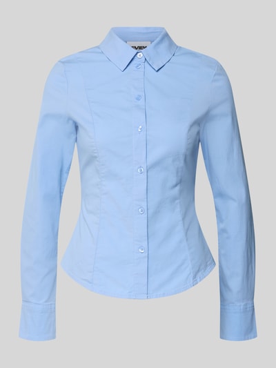 Review Hemdbluse mit Knopfleiste Bleu 2