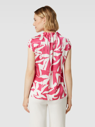 comma Blusenshirt mit Allover-Muster Pink 5