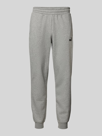 PUMA PERFORMANCE Sweatpants mit Logo-Stitching Mittelgrau Melange 1