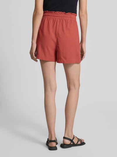 Vero Moda Loose fit korte broek van een mix van viscose en linnen, model 'MYMILO' Lichtrood - 5