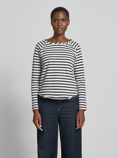Smith and Soul Longsleeve mit Rundhalsausschnitt und Rollsaum Marine 4