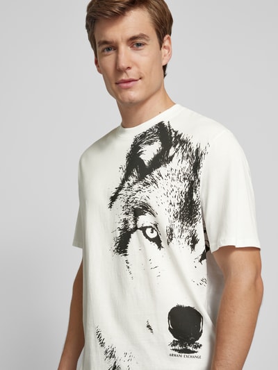 ARMANI EXCHANGE T-shirt met motiefprint Wit - 3