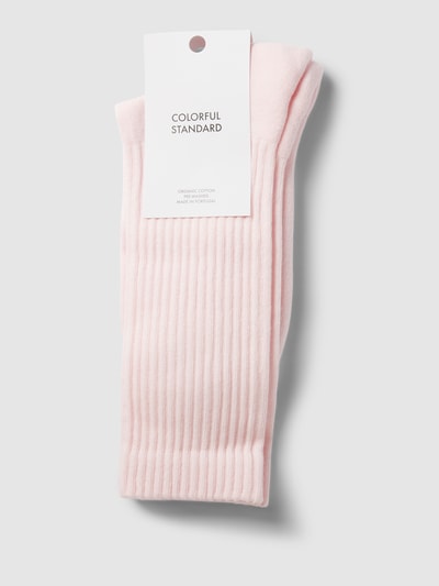 Colorful Standard Socken mit Strukturmuster Rosa 3