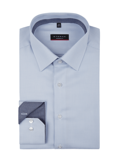 Eterna Regular Fit Business-Hemd mit extra langem Arm Bleu 2