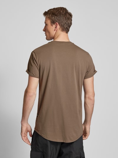 G-Star Raw T-Shirt mit Label-Print Schlamm 5