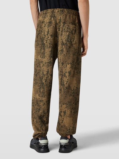 Alpha Industries Sweatpants met all-over motief Lichtbruin - 5