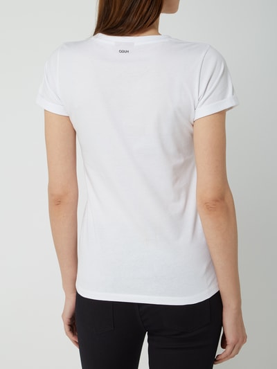 HUGO T-Shirt mit Rundhalsausschnitt Modell 'The Plain' Weiss 5