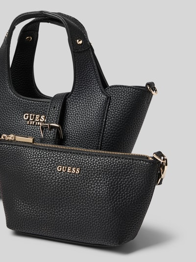 Guess 2-in-1-Handtasche mit Label-Applikation Modell 'CALISTA' Black 3