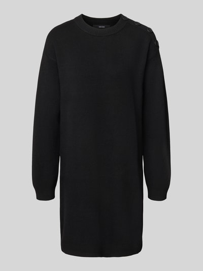 Vero Moda Soepele gebreide jurk van viscosemix, model 'SABA' Zwart - 2