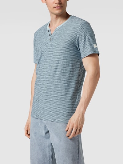 Tom Tailor T-Shirt mit Streifenmuster Hellblau 4