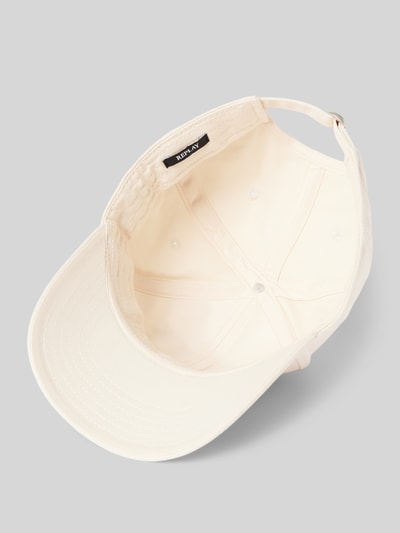 Replay Basecap mit Label-Stitching Weiss 2