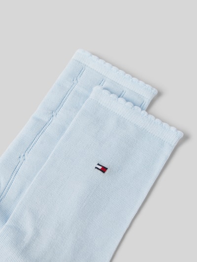 Tommy Hilfiger Socken mit Logo-Print im 2er-Pack Hellblau 2