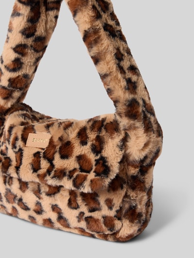 Barts Handtas met hengsel, model 'Purida' Middenbruin - 3