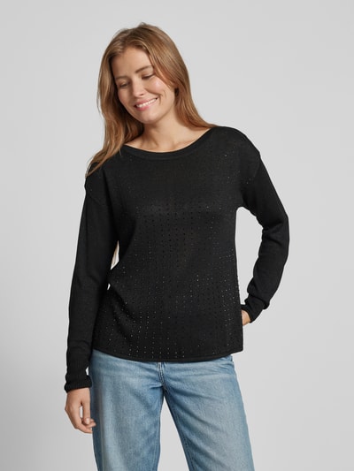 Betty Barclay Strickpullover mit Nietenbesatz Black 4