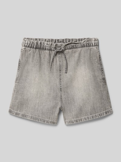 s.Oliver RED LABEL Wide Leg Jeansshorts aus reiner Baumwolle Mittelgrau 1