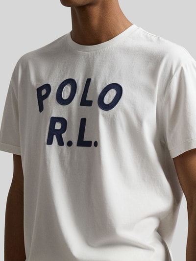 Polo Ralph Lauren Loose Fit T-Shirt aus reiner Baumwolle Weiss 3