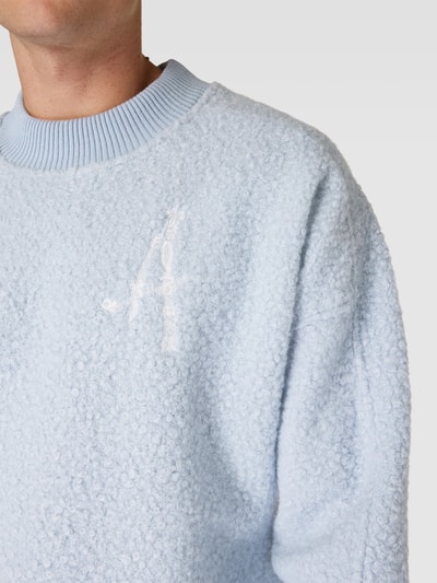 Ampere Sweatshirt mit Woll-Anteil Hellblau 3