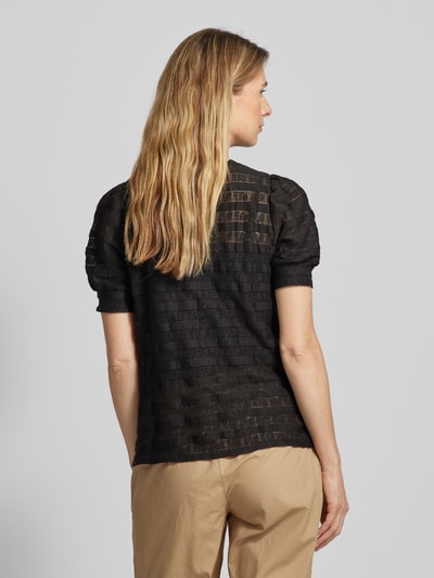 Vero Moda Bluzka ze wzorem w paski model ‘NICOLINE’ Czarny 5