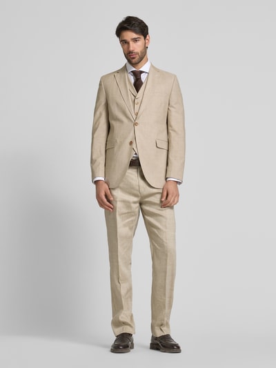 CG - Club of Gents Gilet met strookzakken, model 'Paddy' Zand - 1