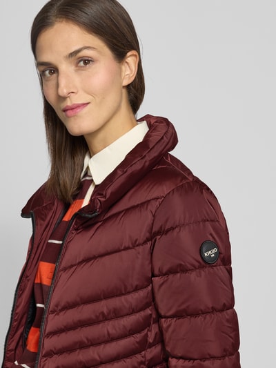khujo Regular Fit Steppmantel mit Kapuze Modell 'KINA' Bordeaux 3