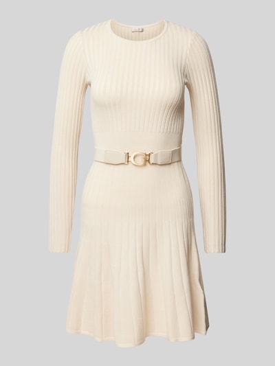 Guess Knielanges Strickkleid in Ripp-Optik Modell 'PAIGE' Offwhite 2