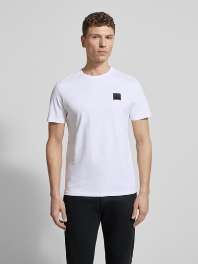 FIRE + ICE slim fit T-shirt van 100% katoen model 'VITO2' Wit - 4