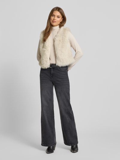 zero Gilet van imitatiebont Zand - 1