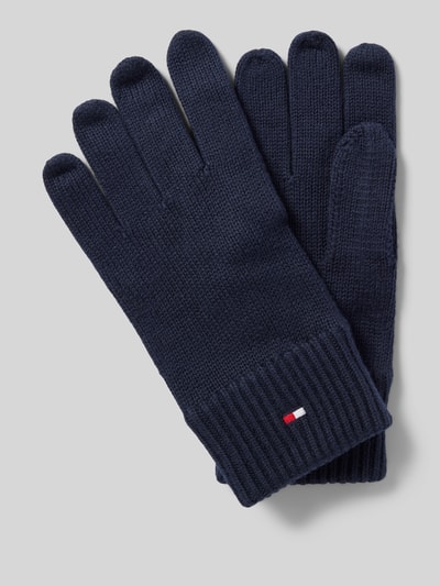 Tommy Hilfiger Handschoenen met logostitching Marineblauw - 1