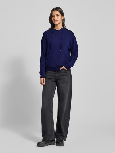 MSCH Copenhagen Hoodie van viscosemix met logo, model 'IMA' Donkerblauw - 1