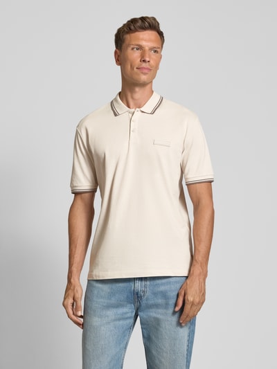 ARMANI EXCHANGE Regular fit poloshirt met knoopsluiting Offwhite - 4