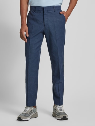 Matinique Slim fit pantalon met achterzakken, model 'las' Marineblauw - 4