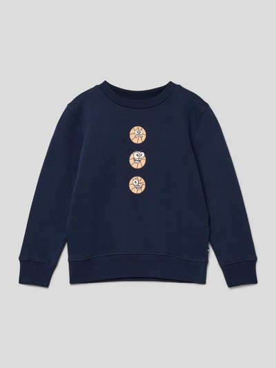 Tom Tailor Sweatshirt mit Motiv-Print Marine 1