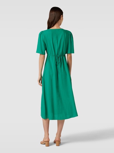 MANGO Midikleid mit V-Ausschnitt Gruen 5