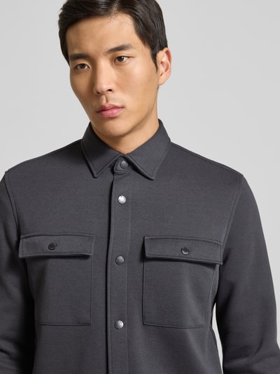 MCNEAL Hemdjacke mit Druckknopfleiste Dunkelgrau 3