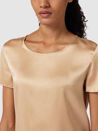 MaxMara Leisure Blouse met ronde hals, model 'CORTONA' Goud gemêleerd - 3