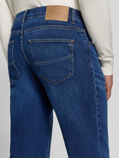 Brax Straight Fit Jeans aus Baumwoll-Mix Modell 'Cadiz' Dunkelblau 3