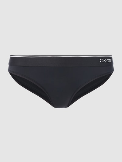 CK One Slip van microvezel, model 'Bikini'
 Zwart - 2