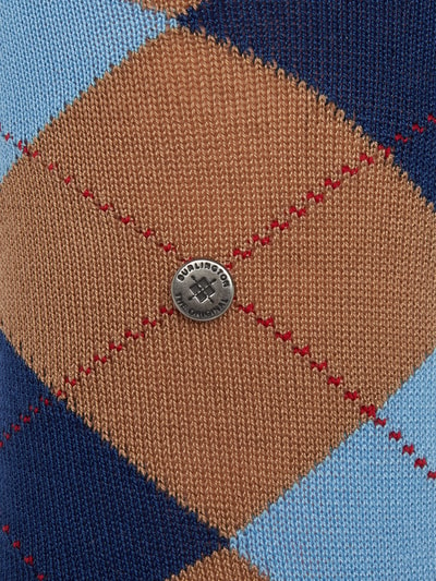 Burlington Strümpfe mit Argyle-Muster Hellbraun 2