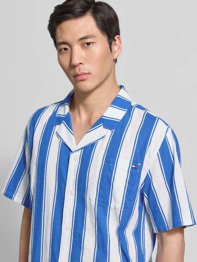 Tommy Hilfiger Regular Fit Freizeithemd aus reiner Baumwolle Modell 'WOVEN BOWLING' Royal 3