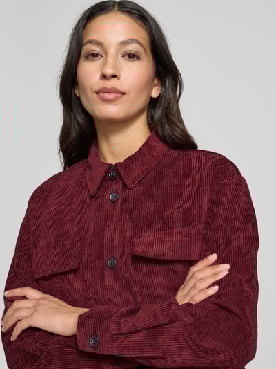 Soyaconcept Regular fit jack in ribcordlook, model 'Bindi' Bordeaux - 3