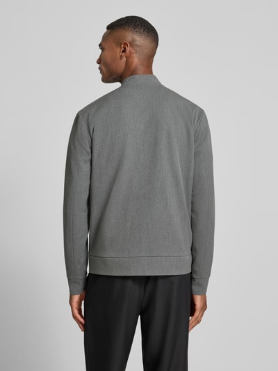 Les Deux Jacke mit Stehkragen Modell 'Como' Mittelgrau Melange 5